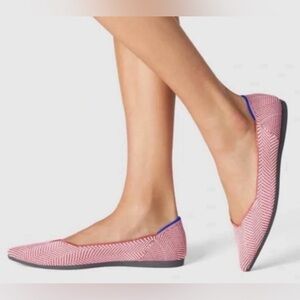 Rare!  Rothy’s The Point Amber Metallic Herringbone 10.5 EUC.